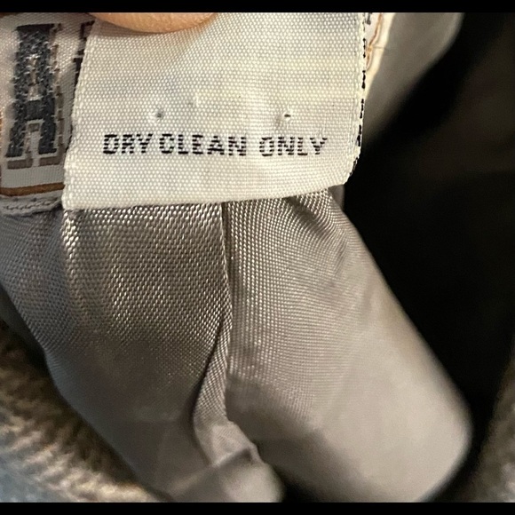 Vintage Aeropostale Compagnie Generale Medium Wool Tweed Blazer Semi Cropped - Picture 9 of 10